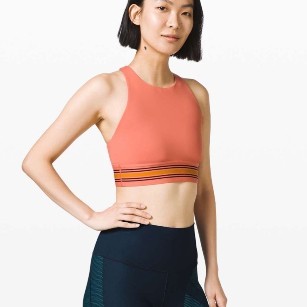 Lululemon x Roksanda My Element Bra in Rustic Coral Garnet Fools Gold Size 2 - Picture 11 of 11